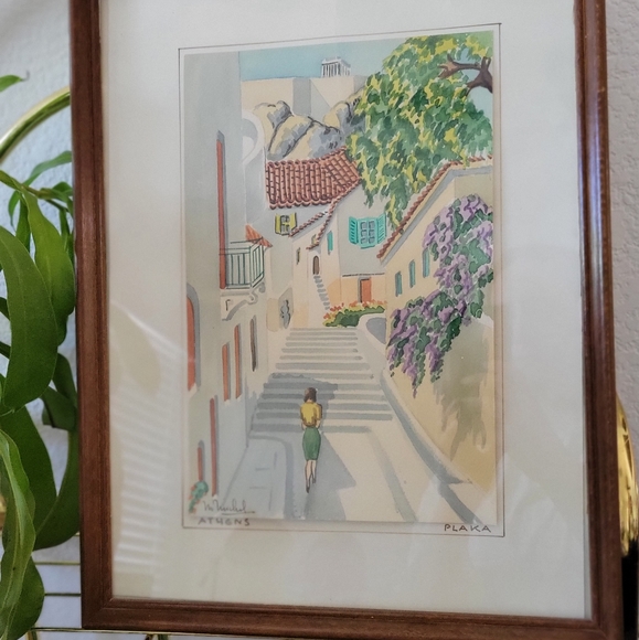 Vintage 20th Century Original Watercolor✨️